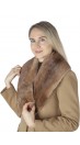 Light brown mink fur collar